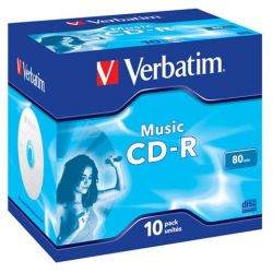 Verbatim CD-R Music Jewel Case (10) /43365/